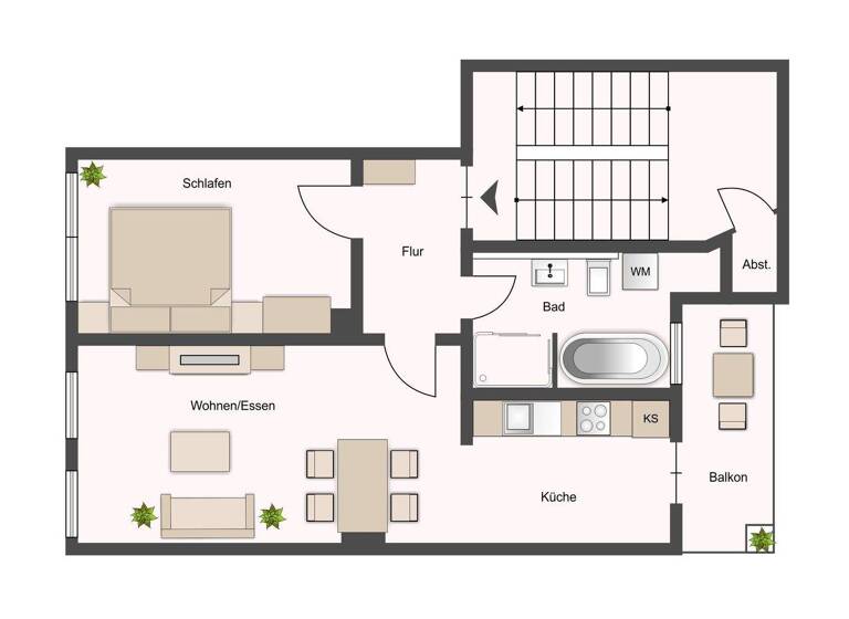 Wohnung zur Miete 808 € 2 Zimmer 64,7 m² 2. Geschoss frei ab 01.07.2026 Möckern Leipzig 04159
