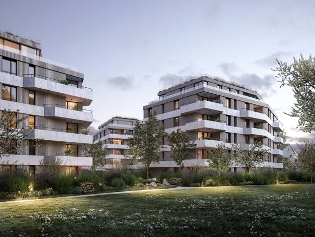 Wohnung zum Kauf - Neubau provisionsfrei 685.000 € 3 Zimmer 86 m² 3. Geschoss Herderstraße 4, 6, 8 West Rosenheim 83024