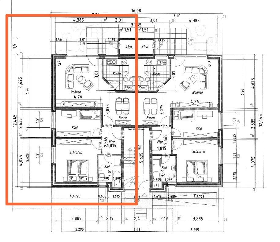 Wohnung zur Miete 363 € 3 Zimmer 76,5 m²<br/>Wohnfläche EG<br/>Geschoss 01.02.2025<br/>Verfügbarkeit Spenge Spenge 32139