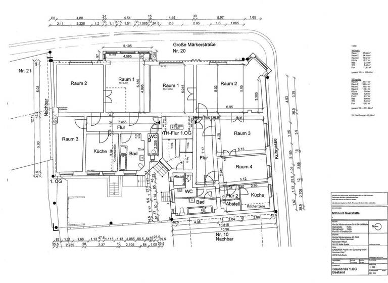 WG-Zimmer zur Miete 949 € 3 Zimmer 105 m² 1. Geschoss frei ab sofort Altstadt Halle (Saale) 06108
