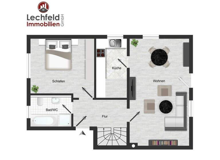 Wohnung zum Kauf 299.000 € 3 Zimmer 74 m² EG Untermeitingen 86836