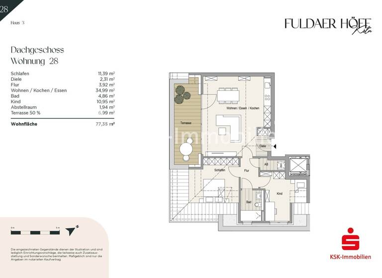 Wohnung zum Kauf - Erstbezug 509.000 € 3 Zimmer 77,4 m² EG Höhenberg Köln / Höhenberg 51103