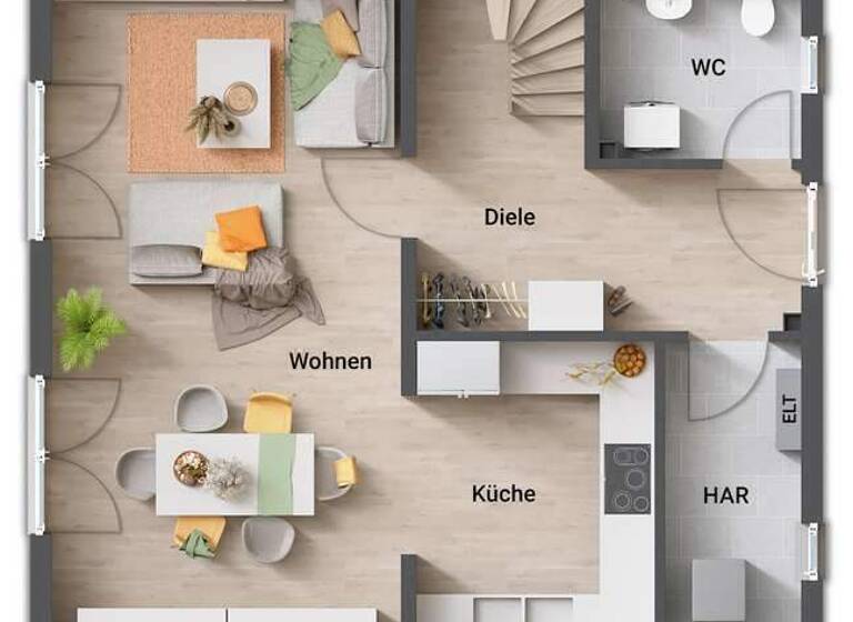 Haus zum Kauf provisionsfrei 346.647 € 4 Zimmer 114 m² 1.003 m² Grundstück Heddert 54429