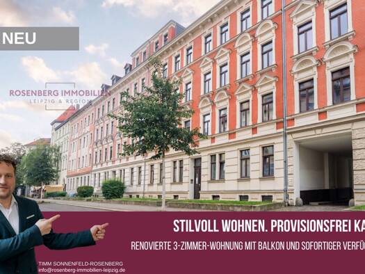Wohnung zum Kauf 269.900 € 3 Zimmer 78,4 m² 2. Geschoss Cöthner Straße 59 Gohlis-Süd Nord 04155