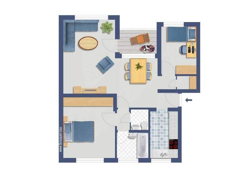 Wohnung zum Kauf provisionsfrei 148.400 € 3,5 Zimmer 64,8 m² EG frei ab sofort Beisenstraße 92 Katernberg Essen 45327
