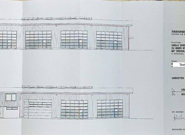 Werkstatt zum Kauf als Kapitalanlage geeignet 876.000 € 965 m² 3.875 m² Grundstück Aach 78267