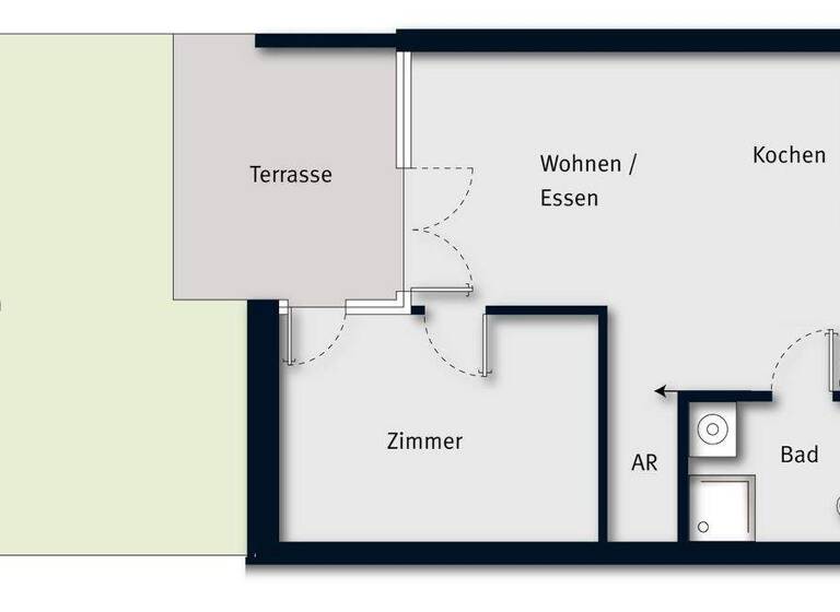 Terrassenwohnung zum Kauf 245.000 € 2 Zimmer 44,9 m² Küchlerstraße 17 Feldkirch 6800