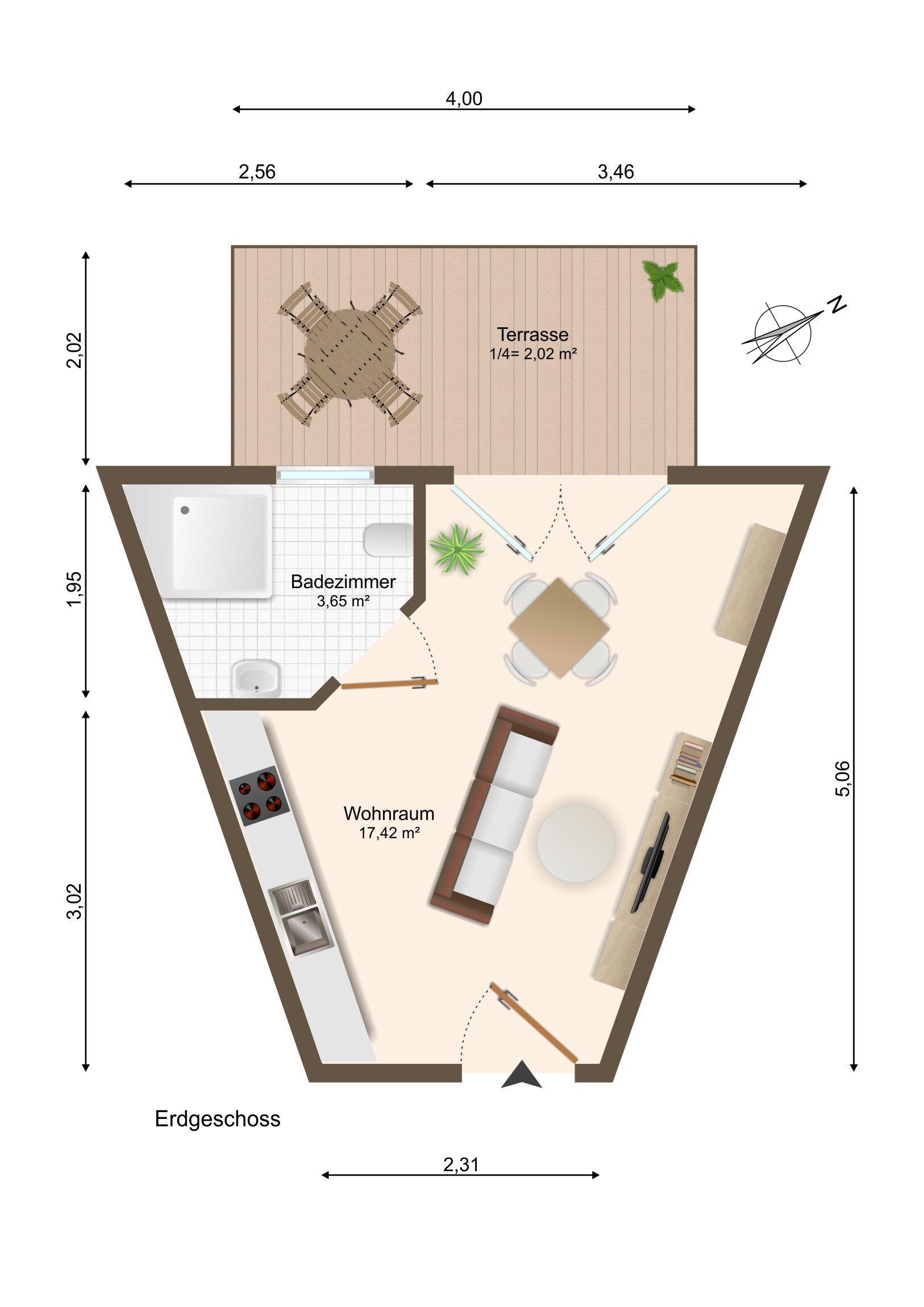 Wohnung zum Kauf 115.000 € 2 Zimmer 46,2 m²<br/>Wohnfläche Renneritz Sandersdorf-Brehna 06796