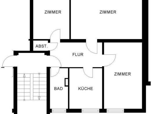 Wohnung zur Miete 547 € 3 Zimmer 65,5 m² 2. Geschoss frei ab 01.01.2026 Salbeistraße 28 Bloherfelde Oldenburg 26129
