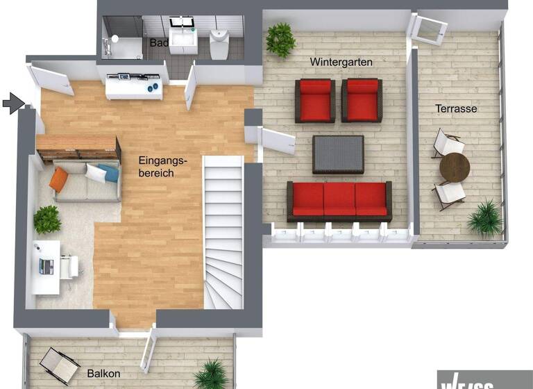 Maisonette zum Kauf 749.250 € 4 Zimmer 121,8 m² Lehnleitenweg 1 Frauenland Würzburg 97074
