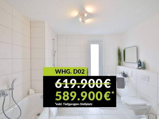 Wohnung zum Kauf provisionsfrei 589.900 € 3 Zimmer 94,7 m² Wolfartsweier Karlsruhe / Wolfartsweier 76228