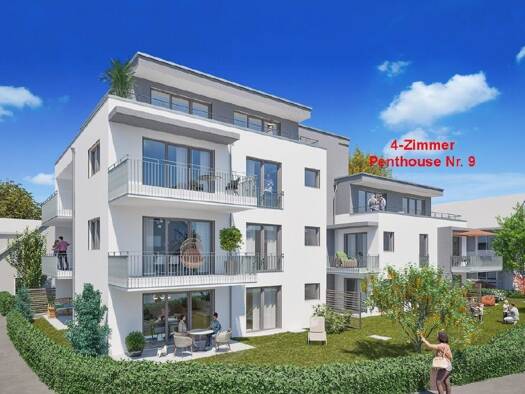 Penthouse zum Kauf provisionsfrei 675.000 € 4 Zimmer 98,1 m² Bergstraße 9 Weingarten 88250