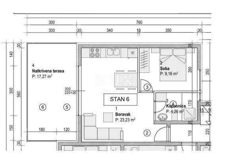Wohnung zum Kauf 165.000 € 2 Zimmer 36 m² Povljana