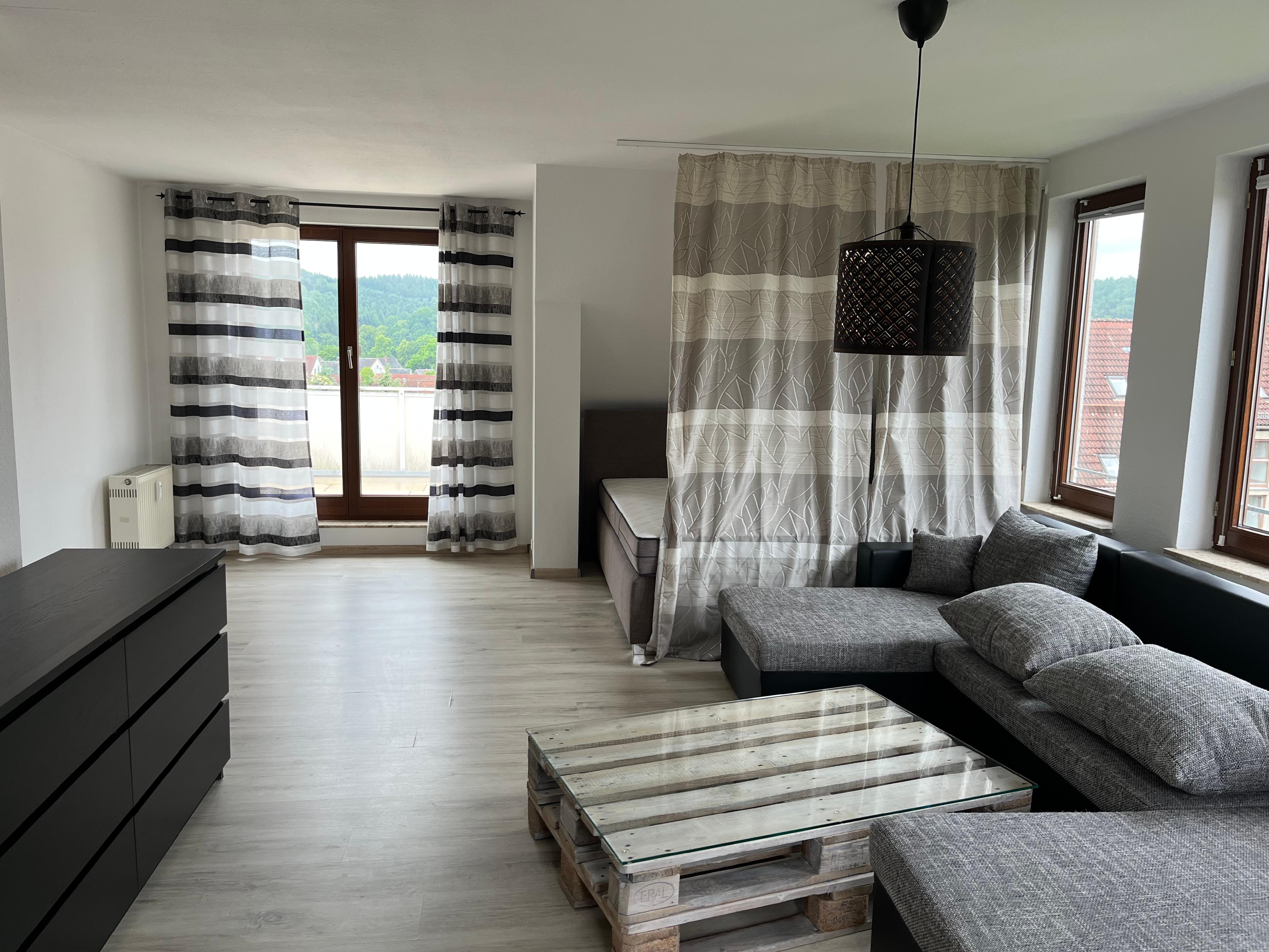 Wohnung zur Miete 305 € 1 Zimmer 40,6 m²<br/>Wohnfläche Louis-Lejeuné-Straße 7 Niederlungwitz Glauchau 08371