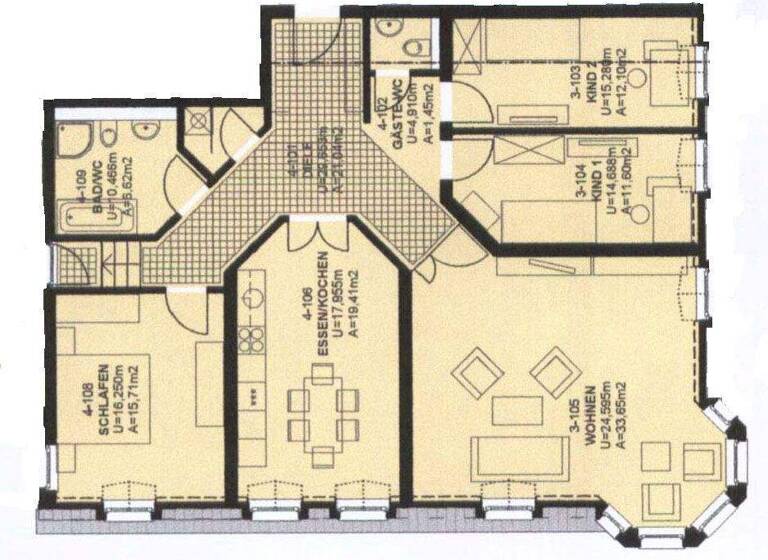 Wohnung zur Miete 1.466 € 4 Zimmer 139,6 m² frei ab 01.06.2026 Markt 1 Anklam 17389