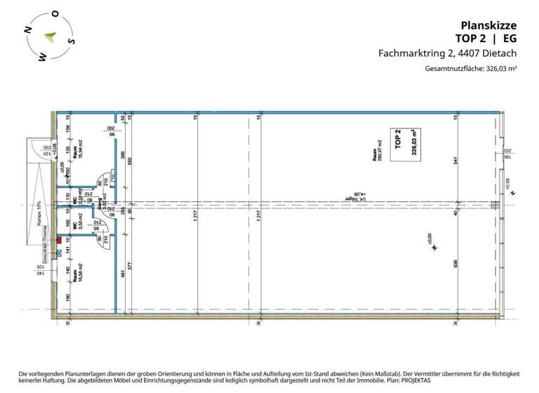 Laden zur Miete 3.260 € 326 m² Verkaufsfläche Fachmarktring 2 Dietach 4407