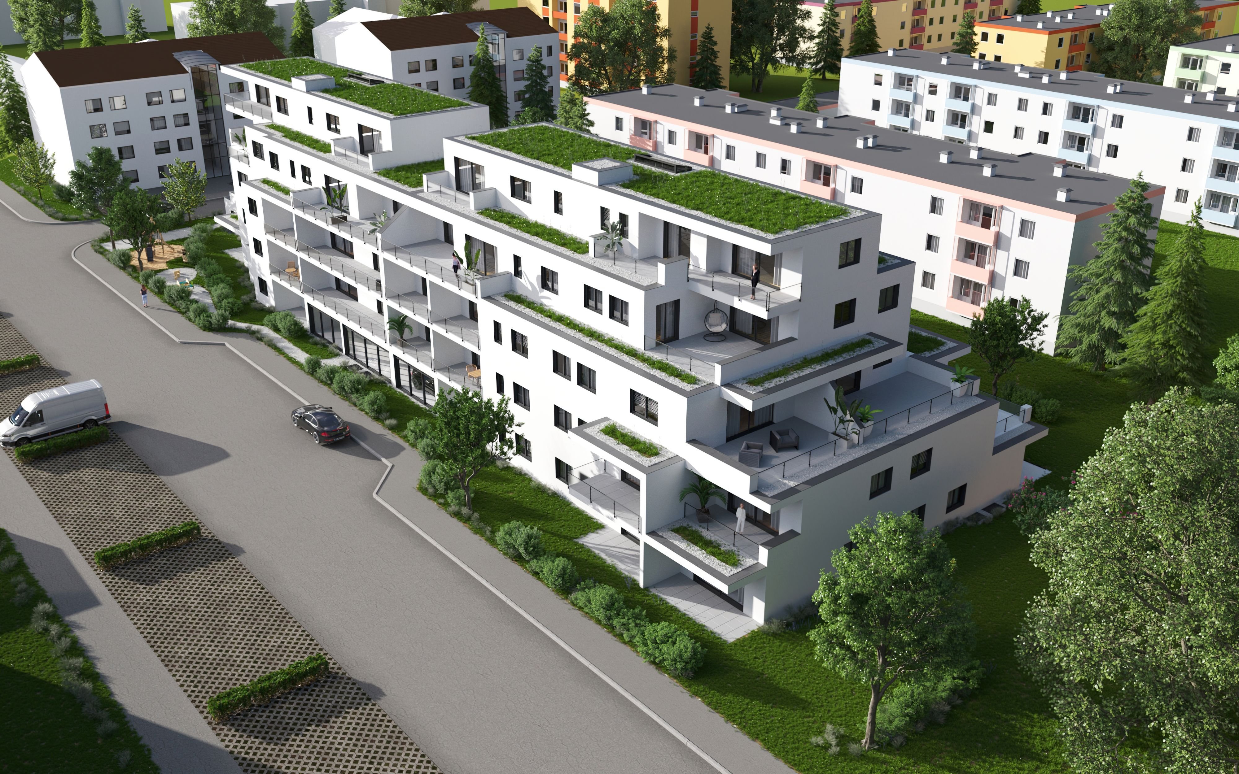 Apartment zum Kauf provisionsfrei 302.000 € 2 Zimmer 58,7 m²<br/>Wohnfläche EG<br/>Geschoss Erzgebirgstrasse 12/14 Niederndirf Waldkraiburg 84478