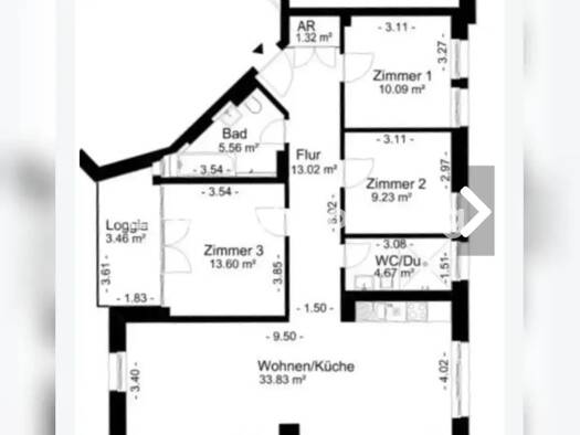 Wohnung zur Miete Tauschwohnung 1.000 € 4 Zimmer 94 m² 5. Geschoss Britz Neukölln 12353