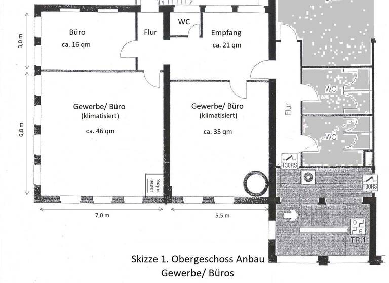 Büro zur Miete 2.660 € 396 m² Bürofläche teilbar ab 273 m² Ohligs-Aufderhöhe Solingen 42699