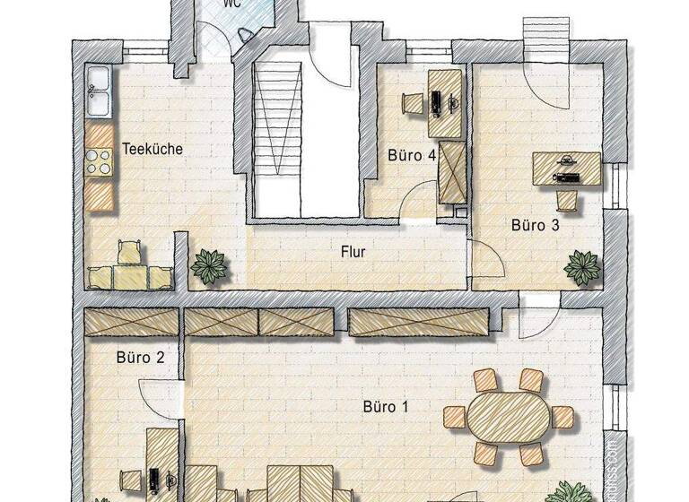 Laden zur Miete 1.600 € 4 Zimmer Gostenhof Nürnberg 90429