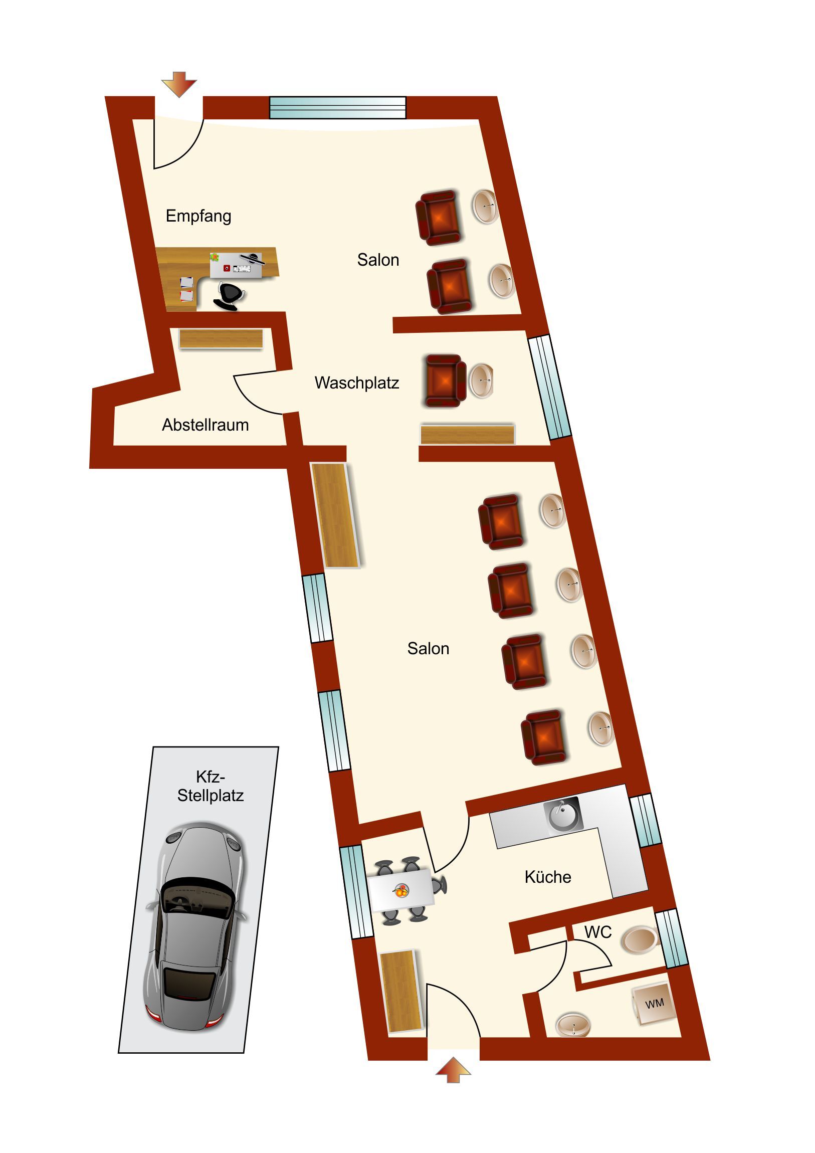 Bürogebäude zum Kauf 369.000 € 2 Zimmer 96 m²<br/>Bürofläche Wiesloch Wiesloch 69168