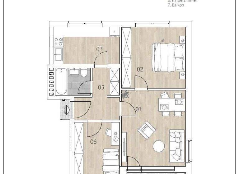 Wohnung zum Kauf 195.930 € 3 Zimmer 65,3 m² Fritz-Reuter-Straße 2 Döse Cuxhaven 27474