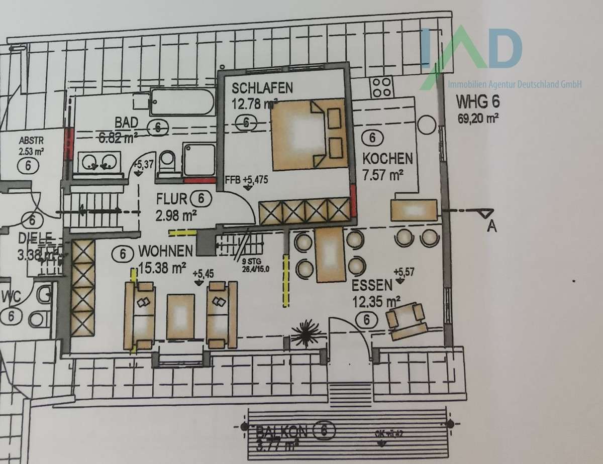 Maisonette zum Kauf 362.500 € 2,5 Zimmer 69 m²<br/>Wohnfläche 3.<br/>Geschoss Lauffen am Neckar 74348