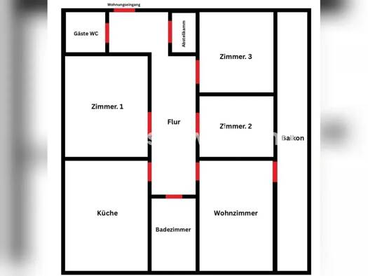Wohnung zur Miete nur mit Wohnberechtigungsschein Tauschwohnung 609 € 4 Zimmer 96 m² 3. Geschoss Berg Fidel Hiltrup 48153