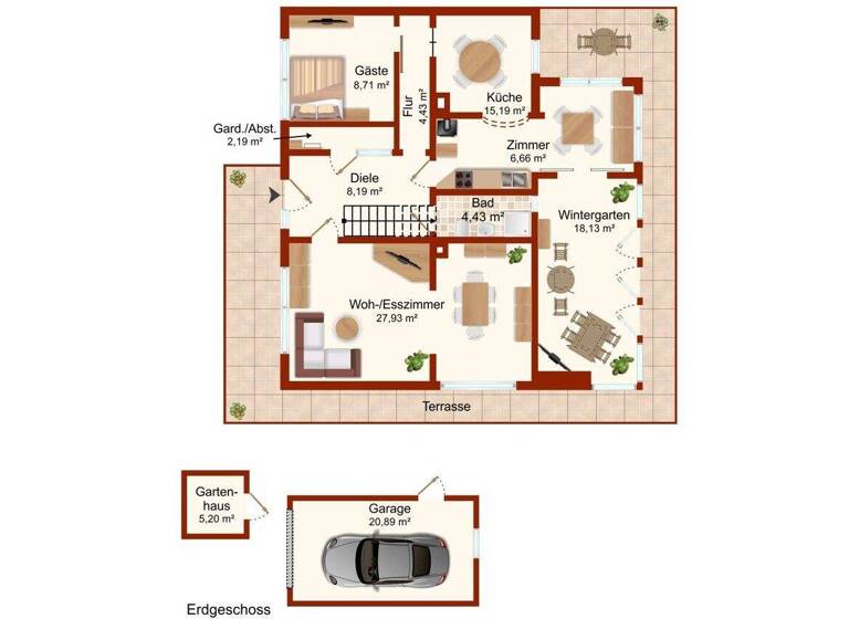 Doppelhaushälfte zum Kauf 299.000 € 6 Zimmer 170,3 m² 420 m² Grundstück Kirchlinteln 27308