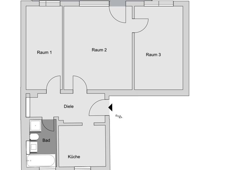 Wohnung zur Miete nur mit Wohnberechtigungsschein 690 € 3 Zimmer 65,8 m²<br/>Wohnfläche 2.<br/>Geschoss 01.06.2025<br/>Verfügbarkeit Kopernikusstr. 14 Lichtenhof Nürnberg 90459