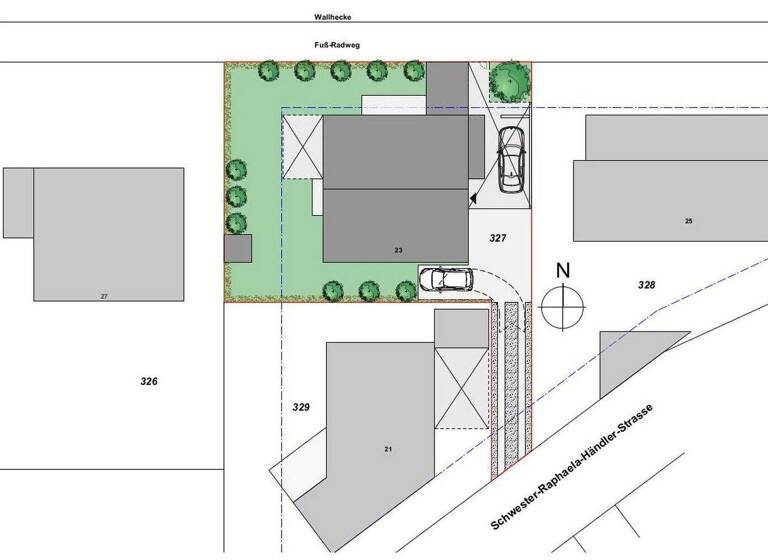 Grundstück zum Kauf provisionsfrei 198.440 € 451 m² Grundstück Schwester-Raphaela-Händler-Straße 23 Nottuln 48301
