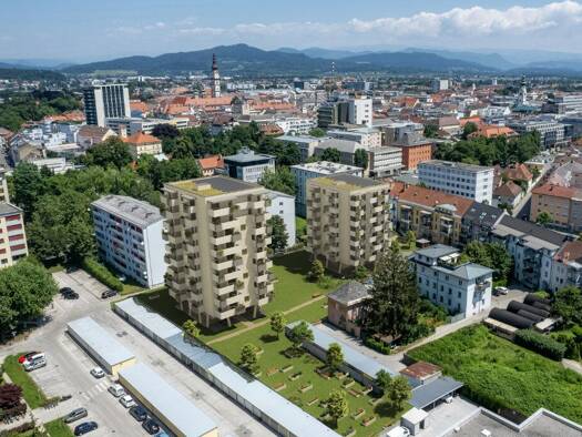 Wohnung zum Kauf - Erstbezug 185.000 € 1 Zimmer 29,3 m² 6. Geschoss Rosentaler Straße 6 Villacher Vorstadt Klagenfurt am Wörthersee 9020