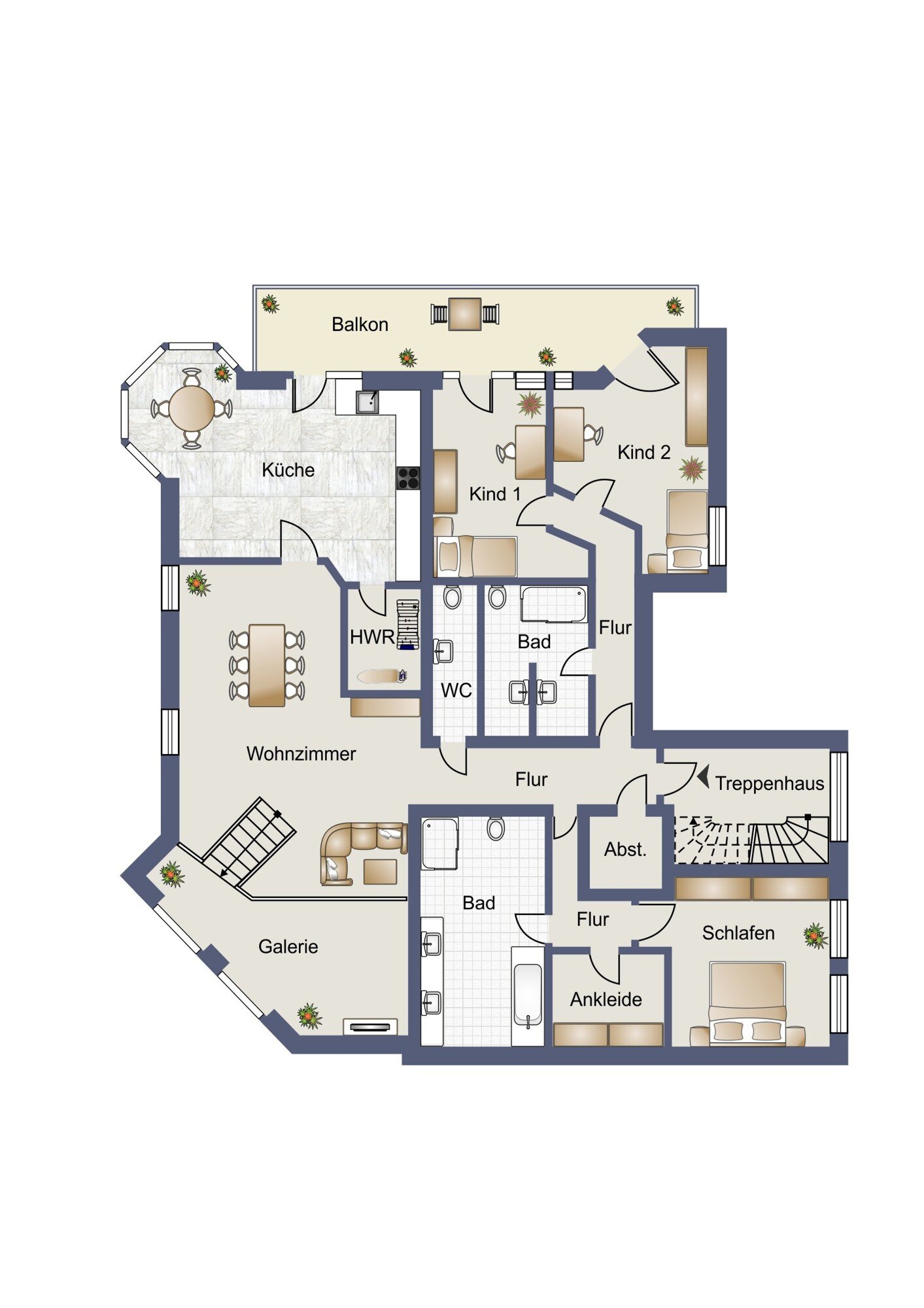 Wohnung zur Miete 1.200 € 4 Zimmer 200 m²<br/>Wohnfläche 1.<br/>Geschoss 01.02.2025<br/>Verfügbarkeit Salzbergen 48499