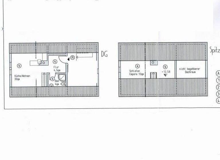 Studio zur Miete 350 € 1 Zimmer 38,5 m² 4. Geschoss frei ab 01.03.2026 Mühlgasse 17 Herborn 35745