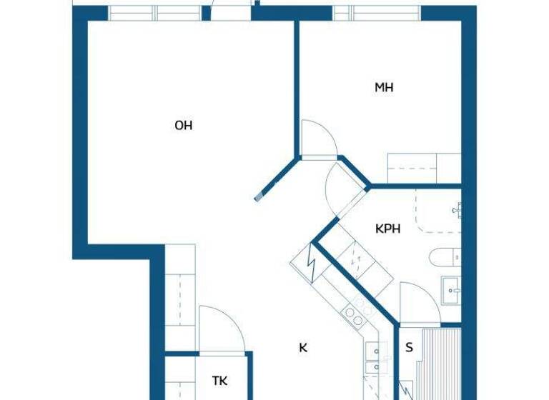 Wohnung zum Kauf 103.000 € 2 Zimmer 53,5 m² 1. Geschoss Koulutaival 1 Seinäjoki 60200