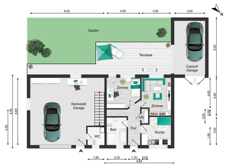Einfamilienhaus zum Kauf provisionsfrei 299.900 € 3 Zimmer 87 m² 400 m² Grundstück Gutsweg 12 Eisfeld 98673