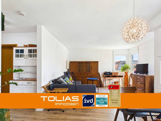 Wohnung zum Kauf 239.000 € 2 Zimmer 49,4 m² 3. Geschoss frei ab sofort Mitte Ludwigsburg 71638