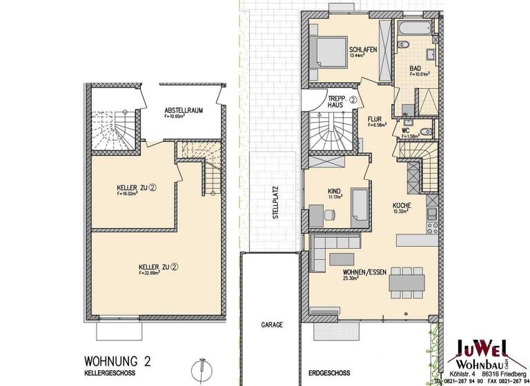 Wohnung zur Miete - Erstbezug 1.700 € 3,5 Zimmer 107 m² EG frei ab 01.05.2026 Peter-Rosegger-Straße 37 Friedberg 86316