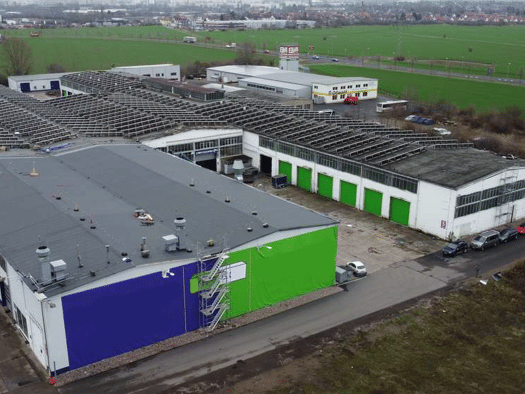 Lagerhalle zur Miete provisionsfrei 2,40 € 3.271 m² Lagerfläche teilbar ab 828 m² Gispersleben Erfurt 99091