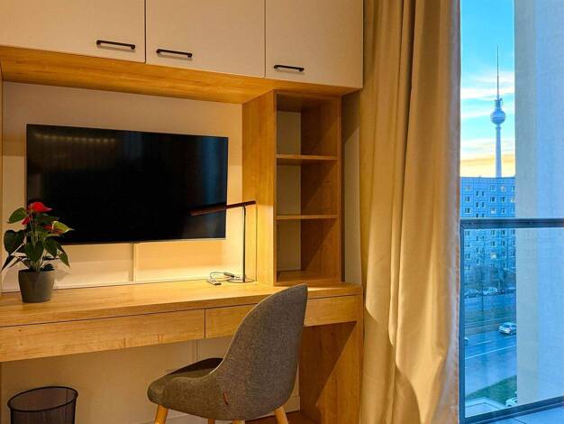 Studio zur Miete Wohnen auf Zeit 1.195 € 1 Zimmer 26 m² frei ab 01.04.2026 Platz der Vereinten Nationen 22 A Friedrichshain Berlin 10249