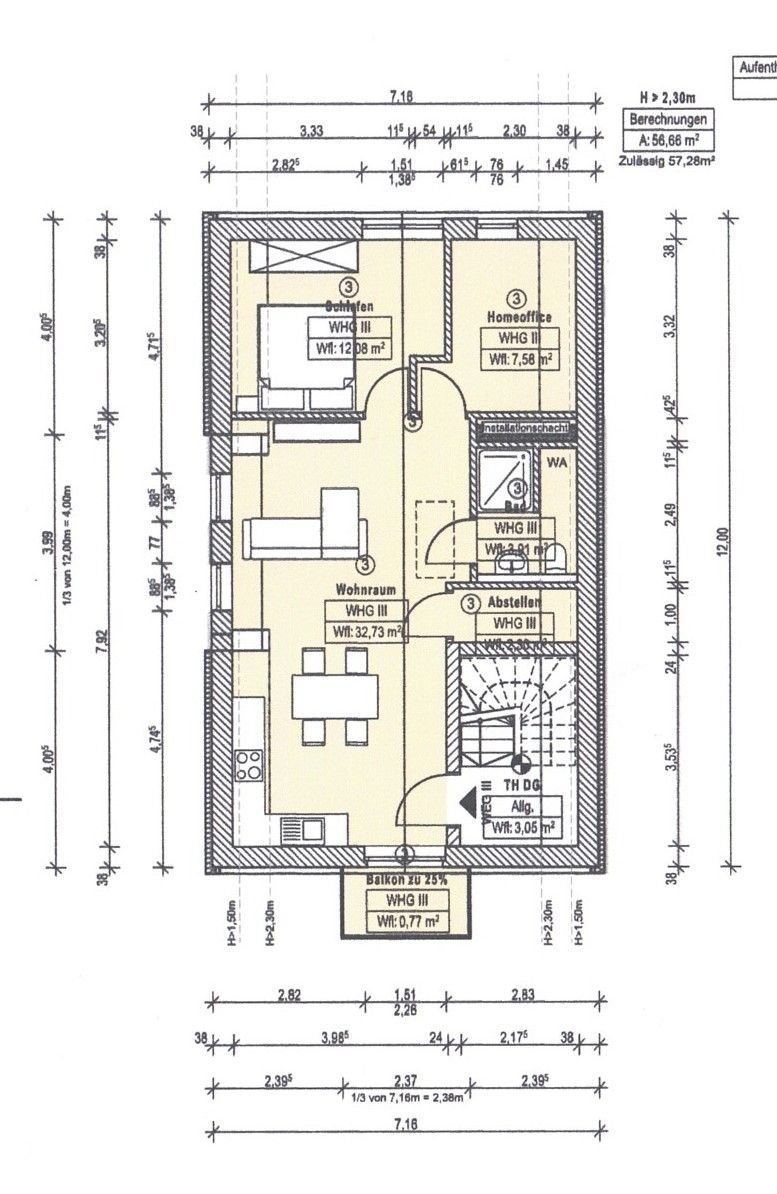 Wohnung zum Kauf provisionsfrei 239.900 € 3 Zimmer 61 m²<br/>Wohnfläche 2.<br/>Geschoss ab sofort<br/>Verfügbarkeit Kattenturm Bremen 28277