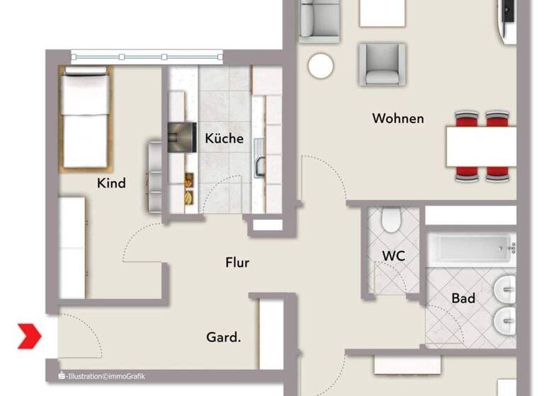 WG-Zimmer zum Kauf 179.000 € 3 Zimmer 82 m² frei ab sofort Günzburg 89312