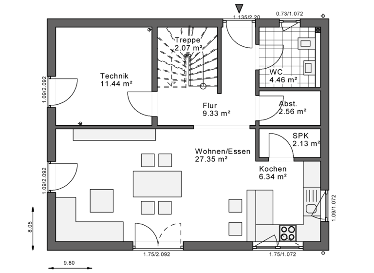Einfamilienhaus zum Kauf provisionsfrei 354.700 € 3 Zimmer 130 m² 642 m² Grundstück Herschbach(Oberwesterwald) 56414