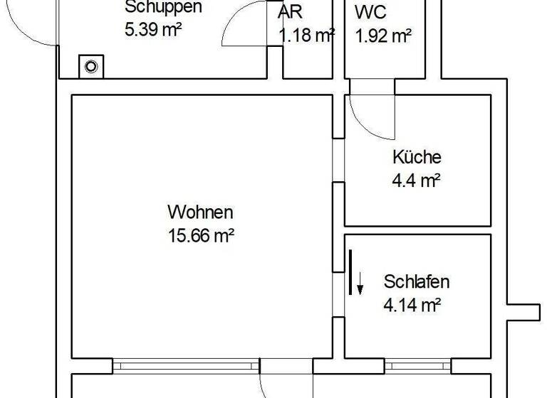 Ferienhaus zum Kauf 29.000 € 1,5 Zimmer 27,3 m² 410 m² Grundstück frei ab sofort Flessenow Dobin am See 19067