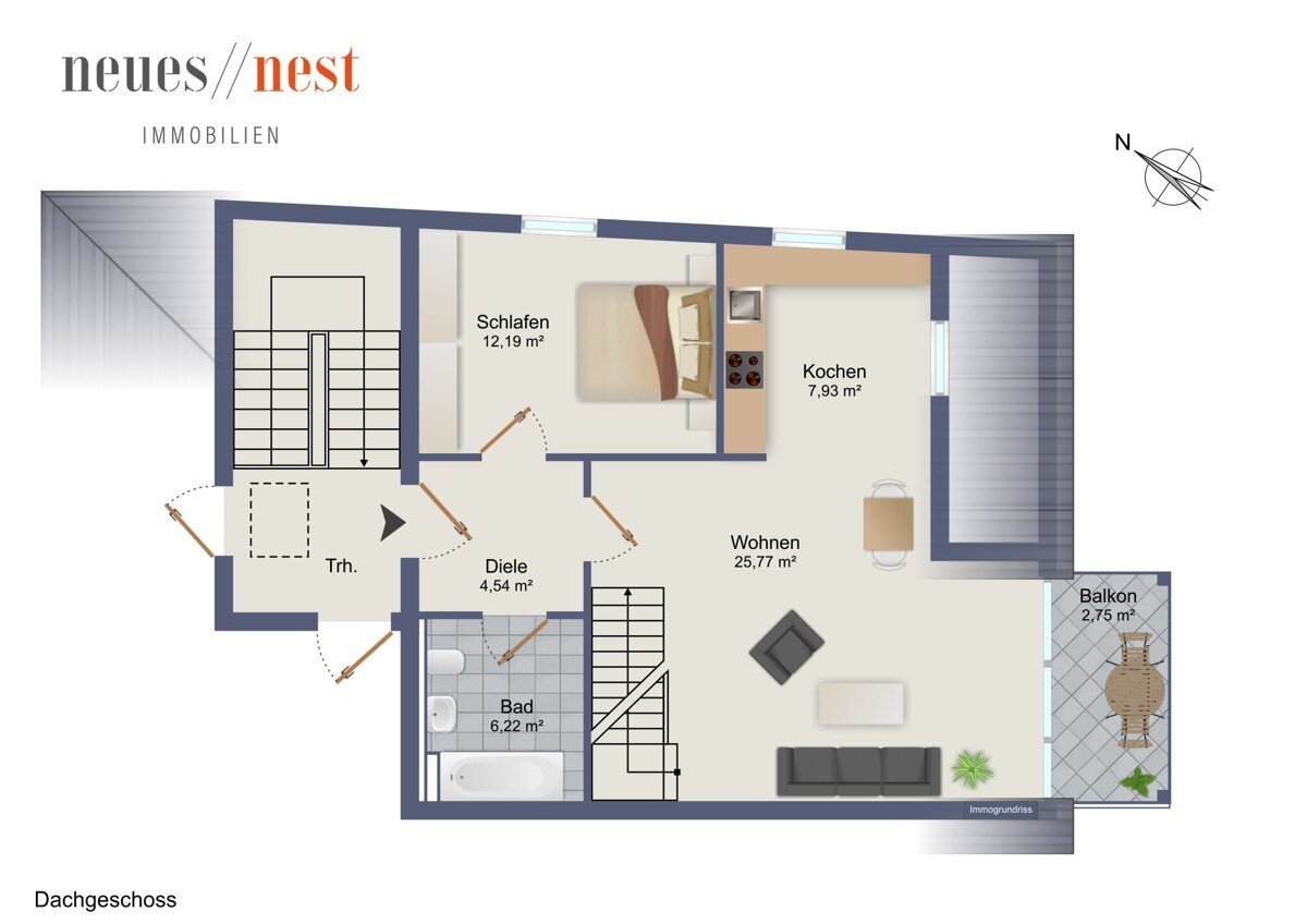 Maisonette zum Kauf 550.000 € 3 Zimmer 78 m²<br/>Wohnfläche 2.<br/>Geschoss Obermenzing München / Obermenzing 81247