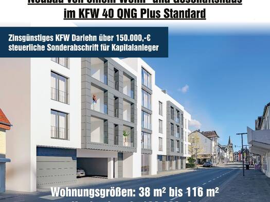 Penthouse zum Kauf - Erstbezug provisionsfrei 279.900 € 2 Zimmer 64,9 m² 3. Geschoss frei ab 31.12.2027 Detmolder Straße 163 Bad Lippspringe 33175