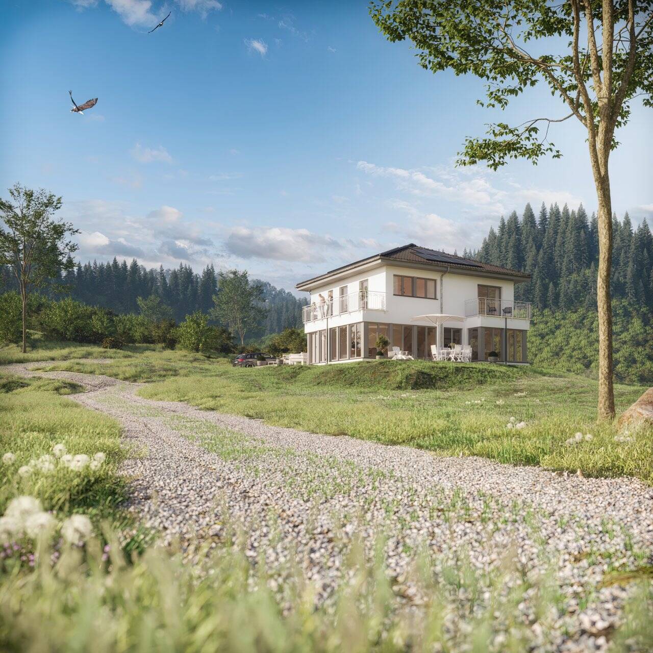 Einfamilienhaus zum Kauf provisionsfrei 604.452 € 6 Zimmer 177 m²<br/>Wohnfläche 572 m²<br/>Grundstück Gschwend Gschwend 74417