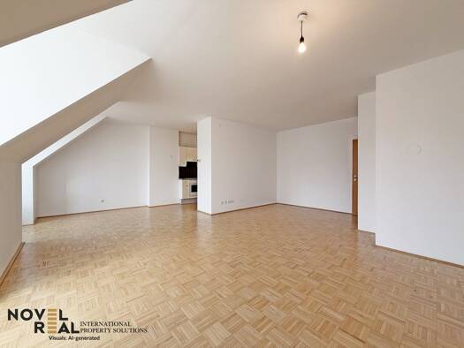 2-комнатная чердер-квартира с балконом, 77 м², Алсергрунд, Альзергрунд