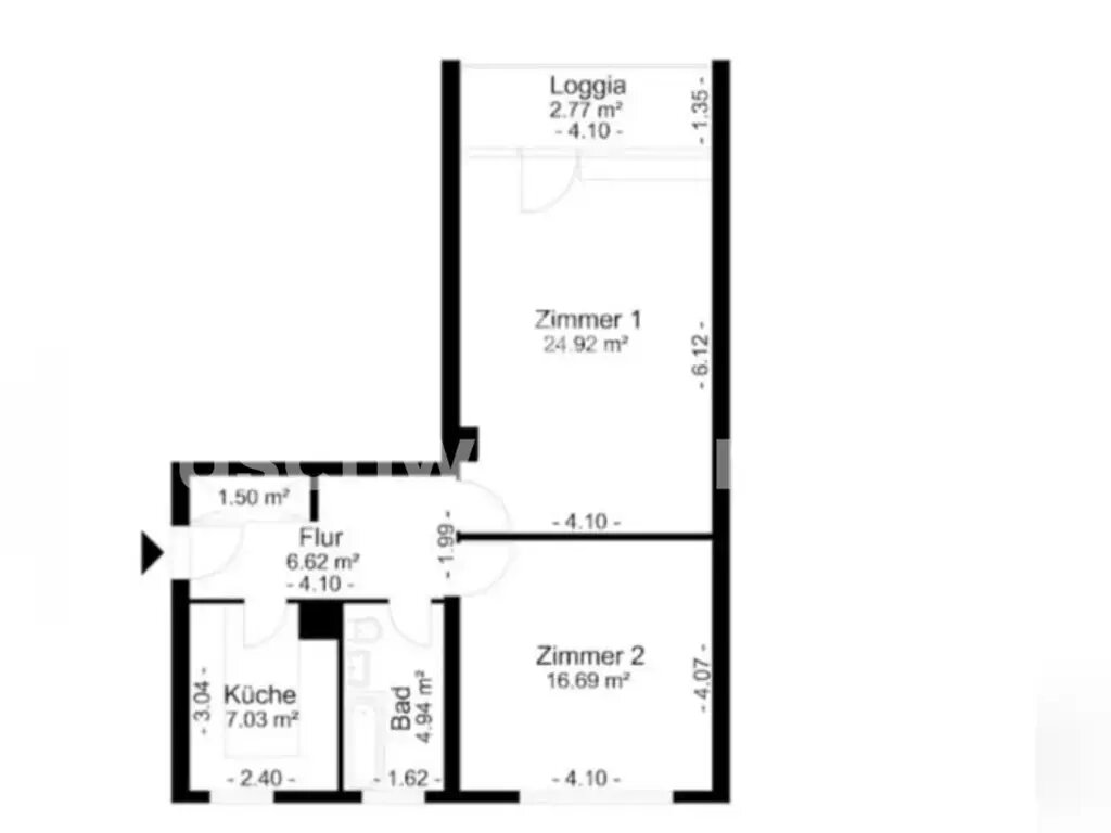 Wohnung zur Miete 655 € 2 Zimmer 64 m²<br/>Wohnfläche 4.<br/>Geschoss Gropiusstadt Berlin 12353