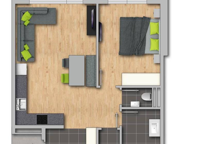 Wohnung zum Kauf 421.755 € 2 Zimmer 57,2 m² St. Jakob in Haus 6392